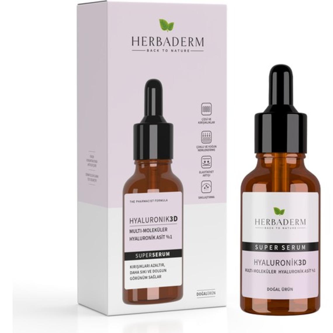 Herbaderm Süper Serum (Hyaluronik Asit 3D %1) Nemlendirici 30 Ml