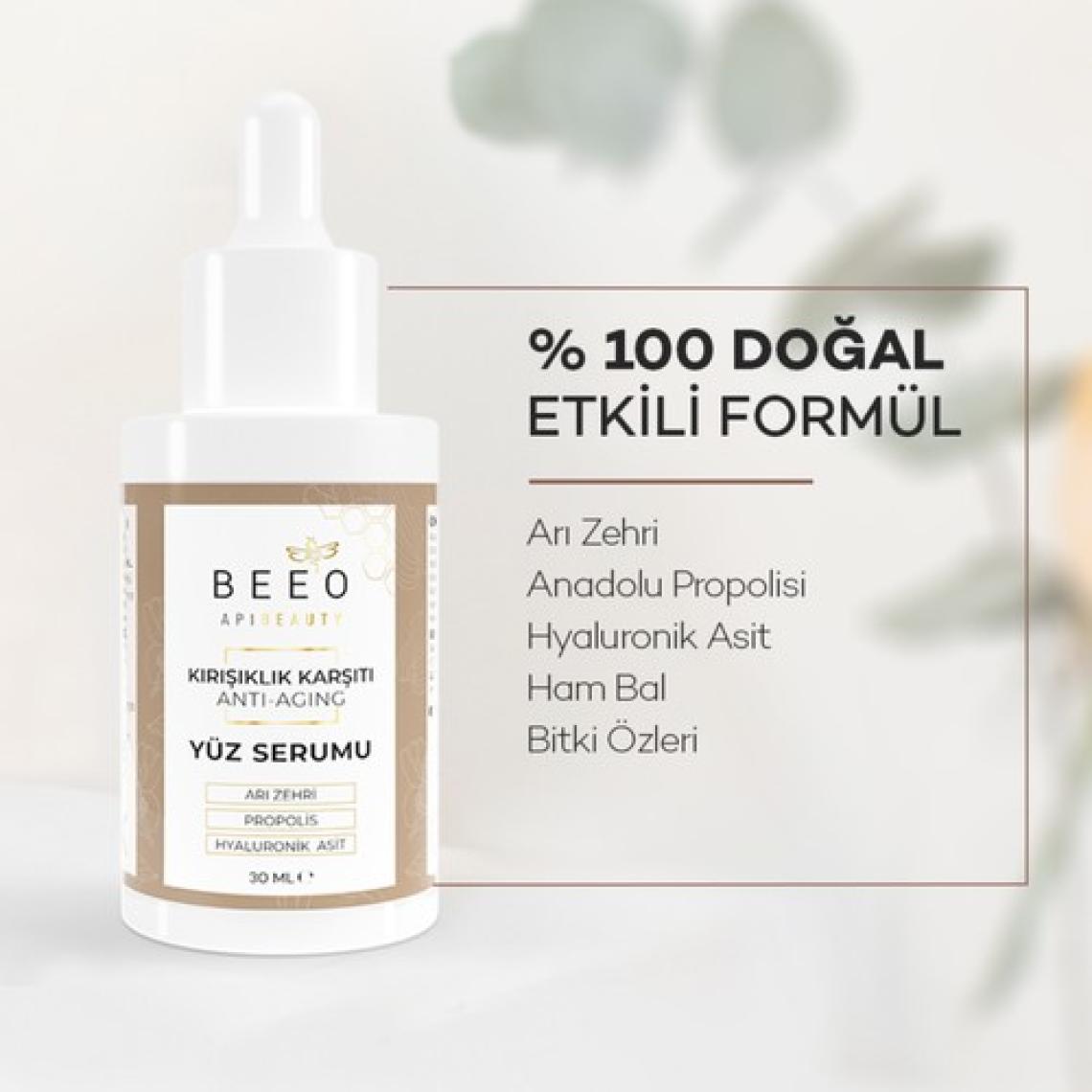 Bee' o  Apibeauty Arı Zehirli Propolisli Anti-Aging Yüz Bakım Serumu 30 ml