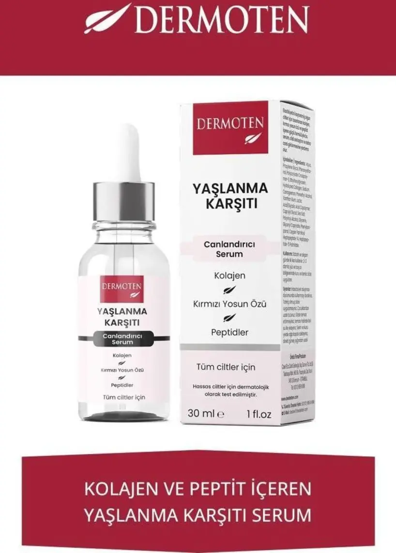 Dermoten ,  Cilt Bakım Serumu 30 ml