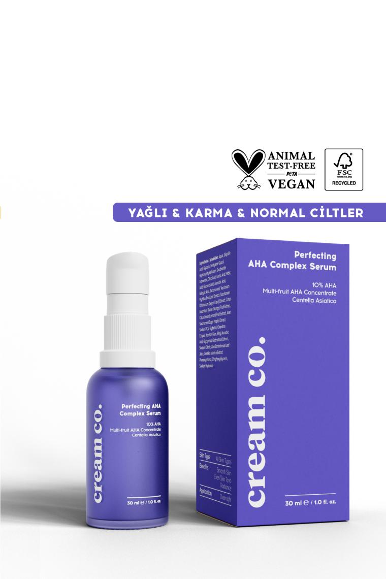 %10 Aha Pürüzsüzleştirici Gözenek Sıkılaştırıcı Yenileyici Cilt Serumu Aha Complex Serum 30 Ml
