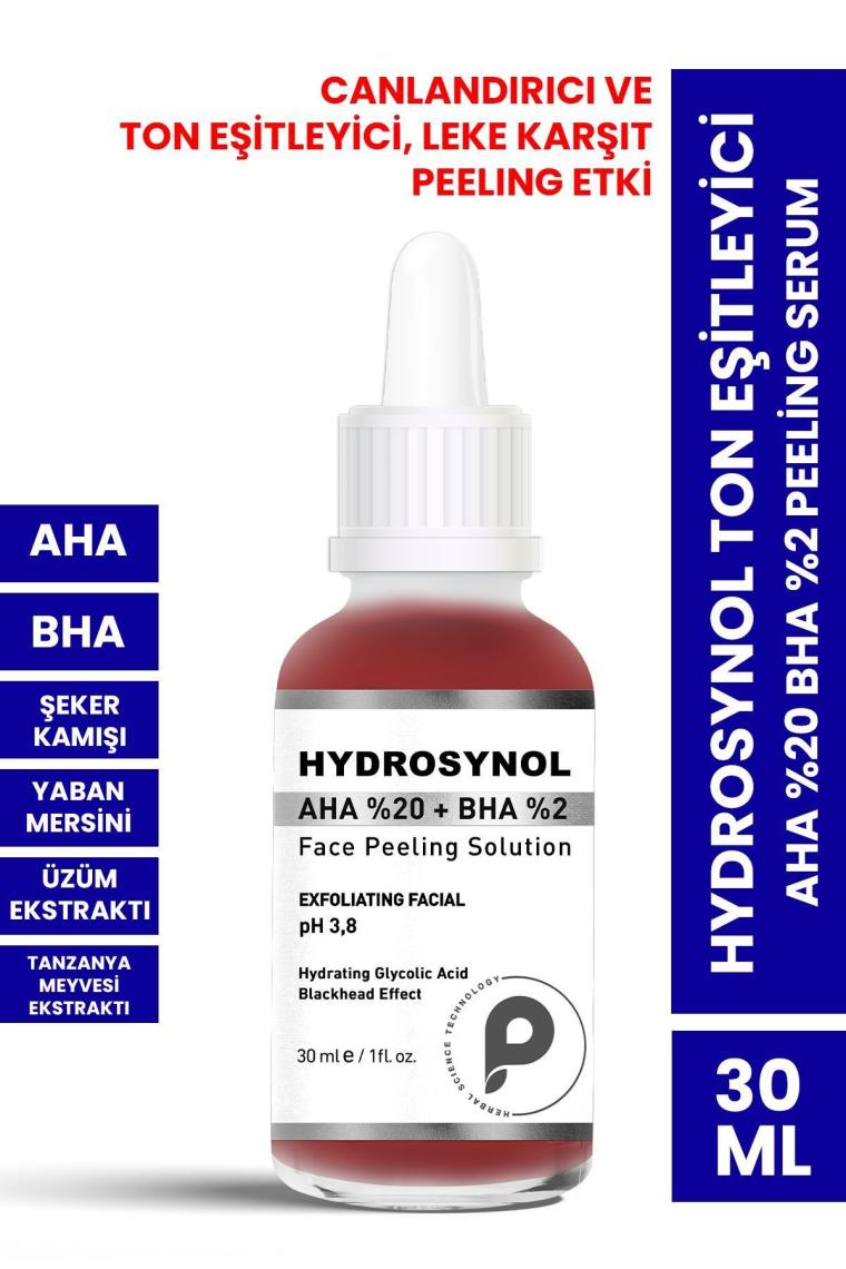Hydrosynol Ton Eşitleyici %20 Aha %2 Bha Peeling Serum 30 ml