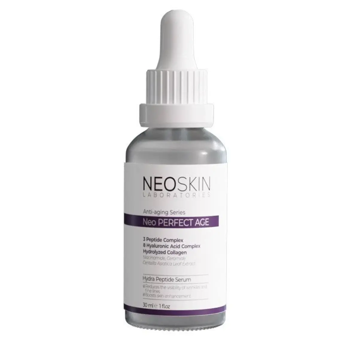 Neo Perfect Age - Dolgunlaştırıcı, Nemlendirici, Anti-Aging Peptit Serumu (3peptide + 8 Ha Complex +H.collagen)