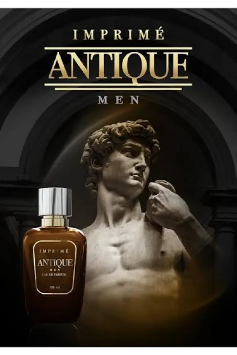 Imprime Antique EDP Erkek Parfüm 100ml | Odunsu ve Çiçeksi | Iris, Vetiver, Vanilya, Sedir Ağacı