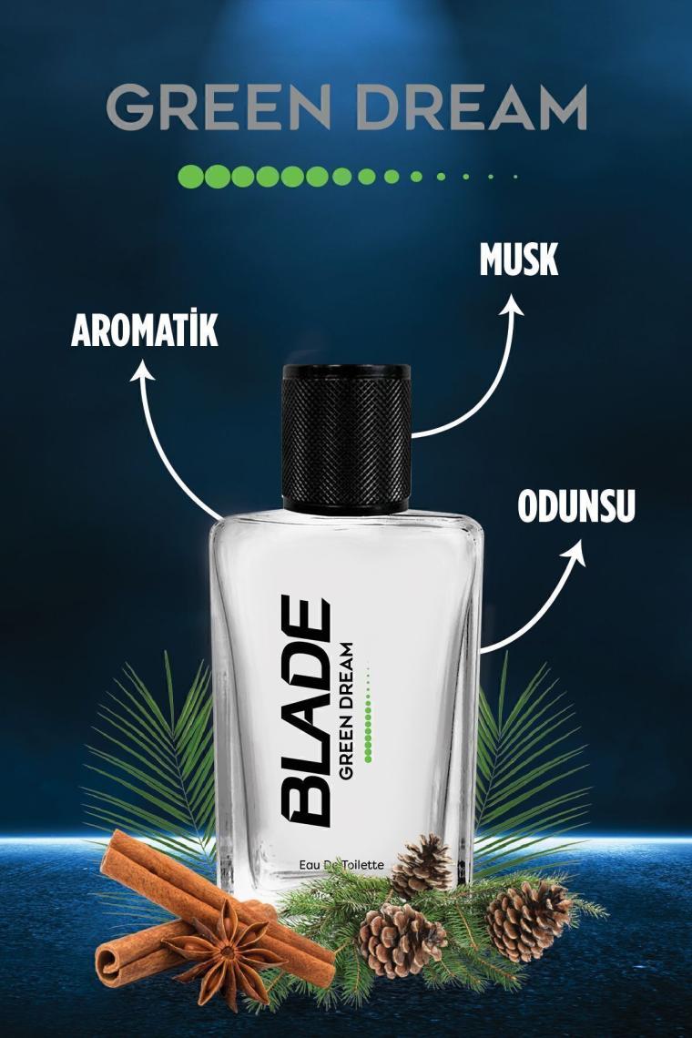 Blade Green Dream Edt Erkek Parfüm 70 ml & Deodorant 3X150 ml