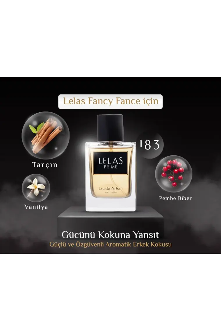 Lelas Prime 183 Fancy Fance 55 ML EDP – Aromatik Erkek Parfümü