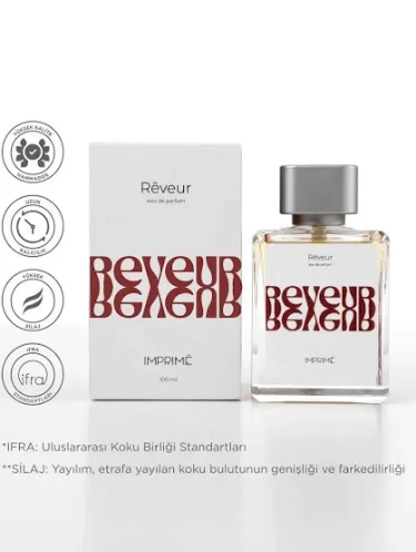 Imprimé Rêveur EDP Unisex Parfüm 100 ml | Narenciye, Baharatlı | Mandalina, Elma, Biberiye, Gül, Vanilya, Sandal