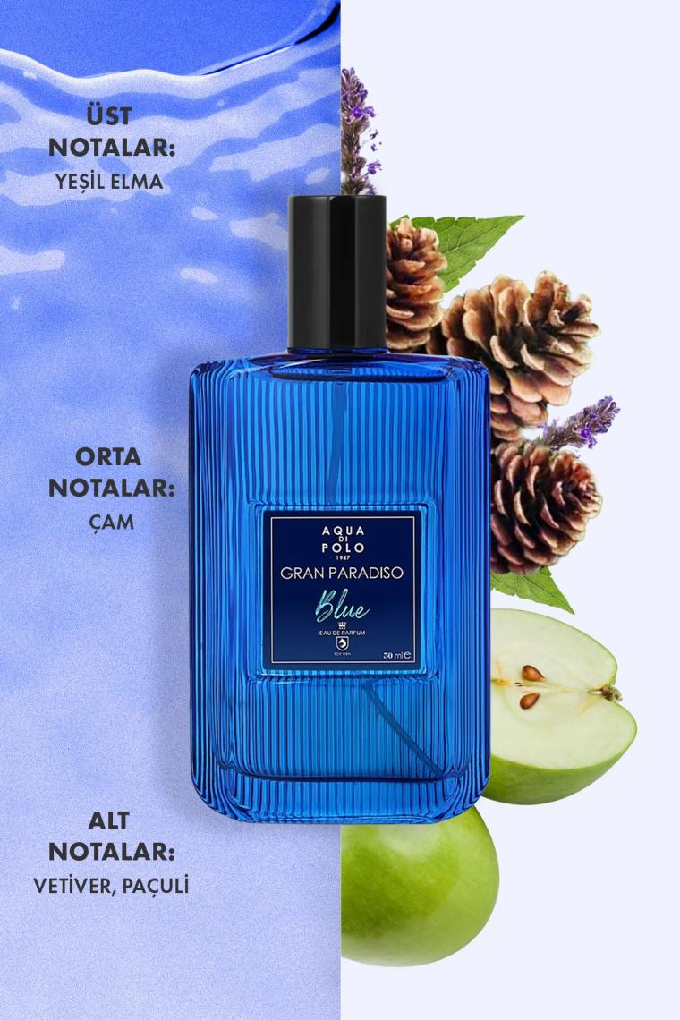 Aqua Di Polo Gran Paradiso Blue EDP 50 ml Erkek Parfüm