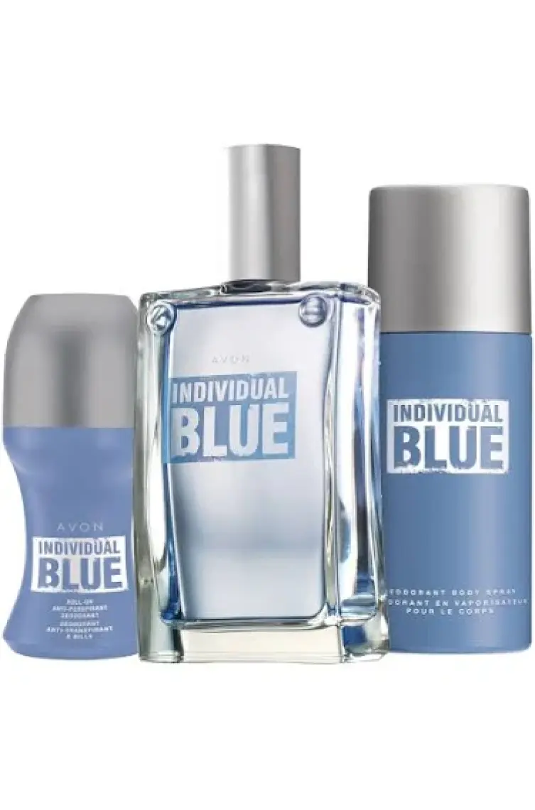 Avon İndividual Blue Edt 100 Ml Erkek Parfüm 3'Lü Set