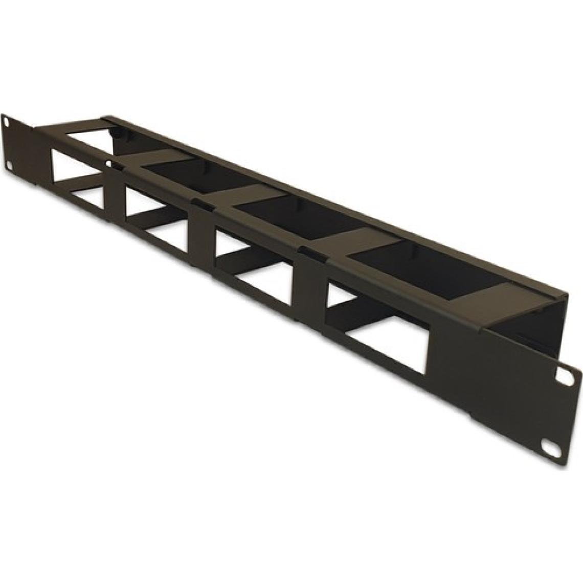 Kastap 1U 19" Kapaklı Metal Organiser, Kablo Düzenleyici, Rack Kabinet Aksesuarı