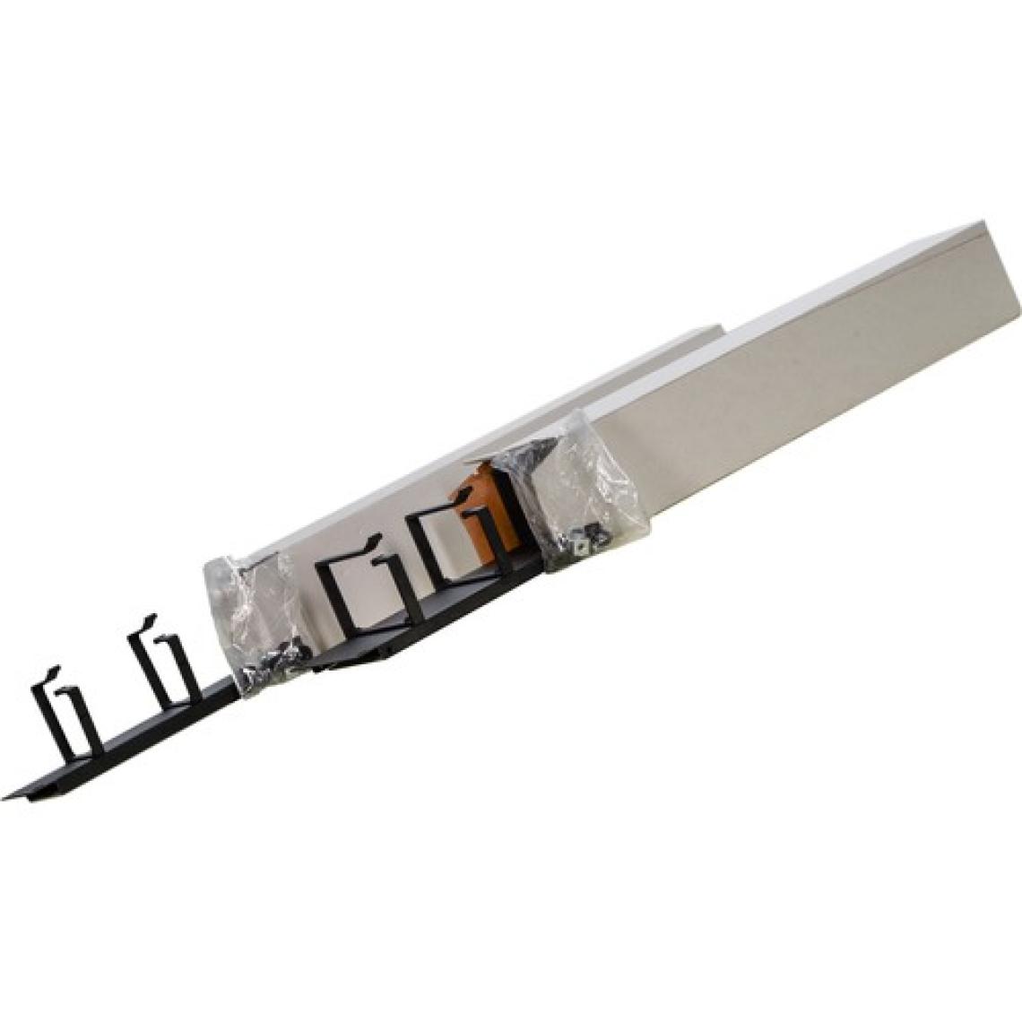 Kastap 1U 19'' kancalı yatay metal organizer, kablo düzenleyici