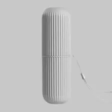 Ecoform Çok Amaçlı Seyahat Tipi Diş Fırçası Kabı Makyaj Malzemesi Saklama Kutusu Gri Renk