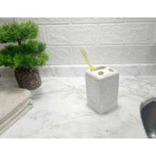 Bosphorus Diş Fırçalık Çiçekli Kare Model Banyo Aksesuarı