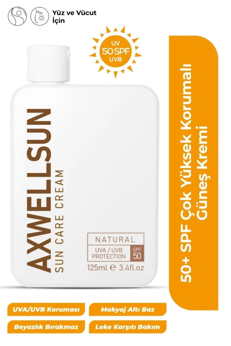 Axwell 3'lü Fırsat Paketi 50 Spf+Yüksek Koruma Güneş Kremi Leke Karşıtı Nemlendirici Makyaj Baz Altı 125ML