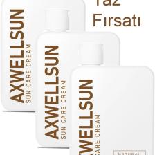 Axwell 3'lü Fırsat Paketi 50 Spf+Yüksek Koruma Güneş Kremi Leke Karşıtı Nemlendirici Makyaj Baz Altı 125ML