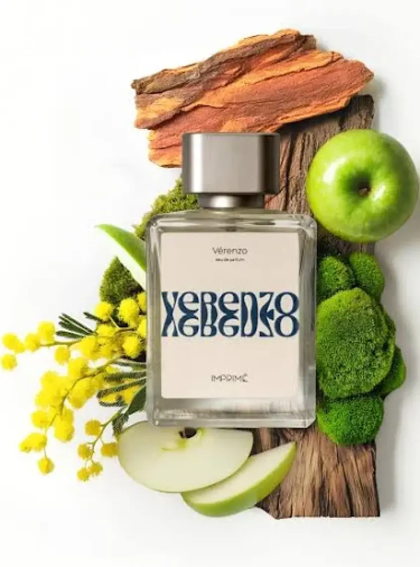 Imprimé Vérenzo EDP Unisex Parfüm 100 ml | Yeşil Odunsu | Elma, Lime, Mimoza, Karpuz, Sedir, Çam, Misk