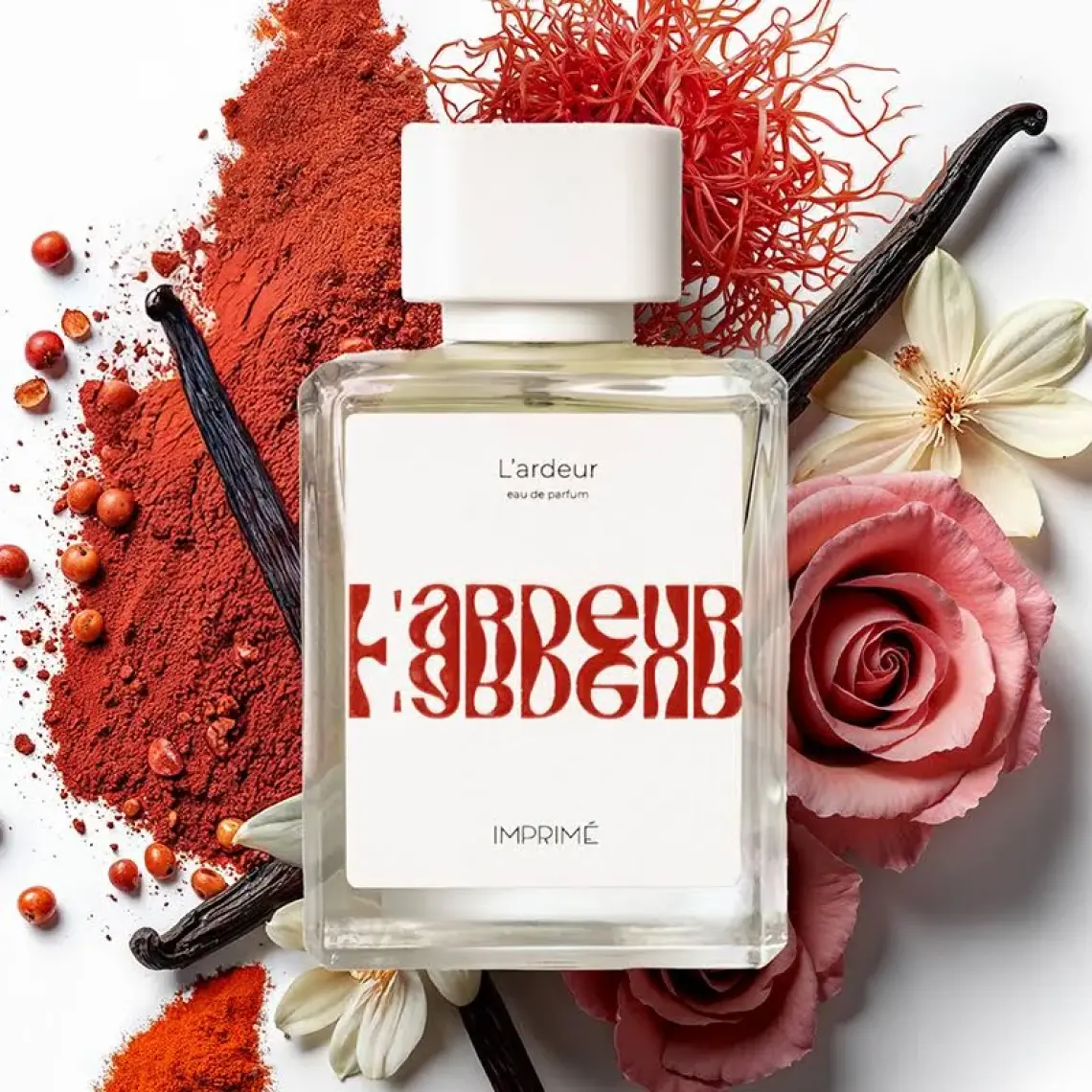 Imprimé L'ardeur EDP Unisex Parfüm 100 ml | Oryantal Çiçeksi | Ahududu, Safran, Gül, Manolya, Amber, Vetiver
