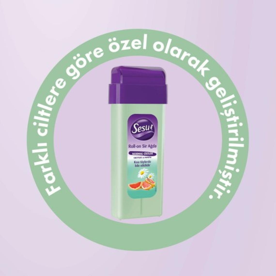 Sesu Kalın Tüyler Kahve Koala Roll-On Sir 100 ml Kartuş Ağda
