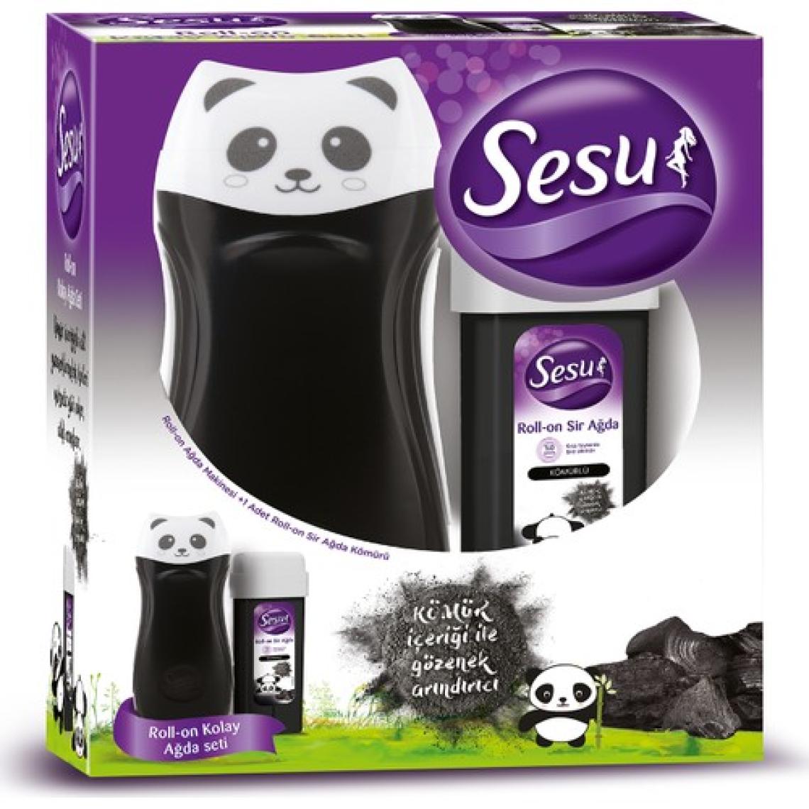 Sesu Roll-On Sir Ağda Seti Kömürlü