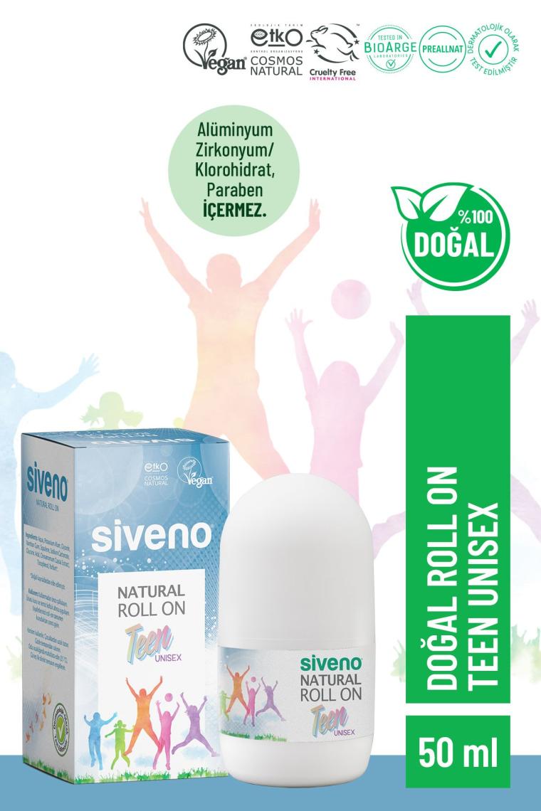 %100 Doğal Roll-on Unısex Deodorant Ter Kokusu Önleyici Bitkisel Lekesiz Vegan 50 ml