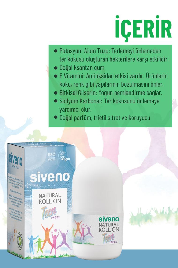 %100 Doğal Roll-on Unısex Deodorant Ter Kokusu Önleyici Bitkisel Lekesiz Vegan 50 ml