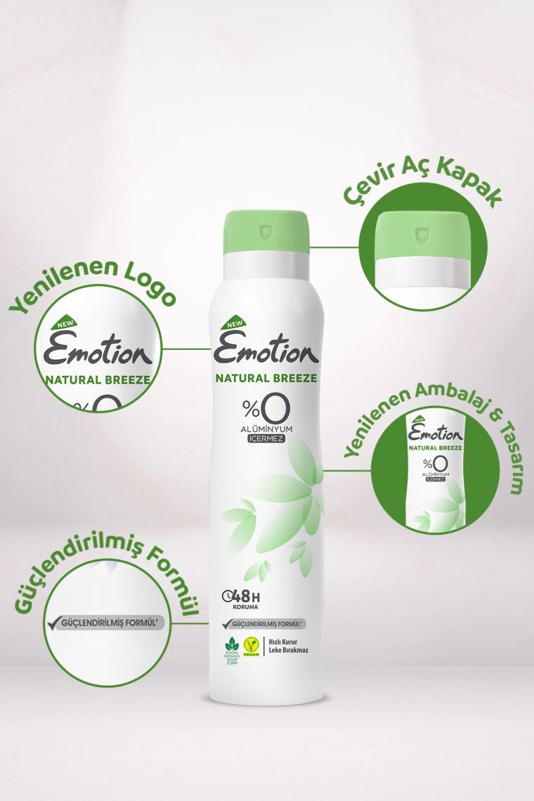 Emotion Natural Breeze 150 ml Vegan x 3 Adet