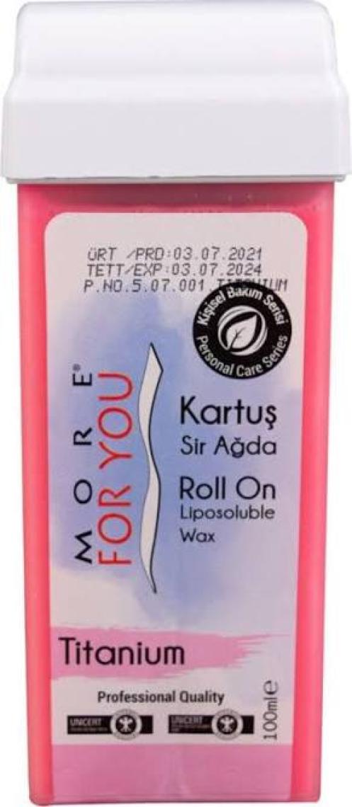 More For You  Bitkisel Kartuş Sir Ağda Titantum ( Pembe ) 100 ml