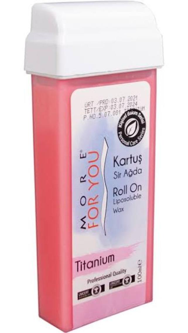More For You  Bitkisel Kartuş Sir Ağda Titantum ( Pembe ) 100 ml