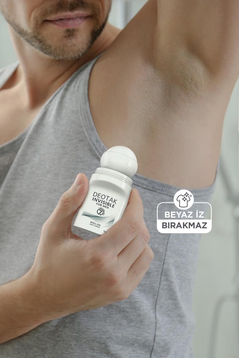 Deotak Invısıble For Men Roll-On Deodorant 35 ml x 4