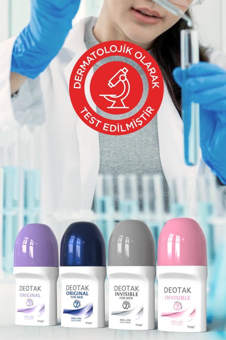 Deotak Invısıble For Men Roll-On Deodorant 35 ml x 4