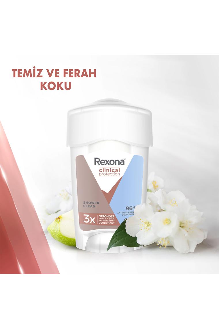 Rexona Clinical Protection Shower Clean 45 ml Kadın Stick Deodorant