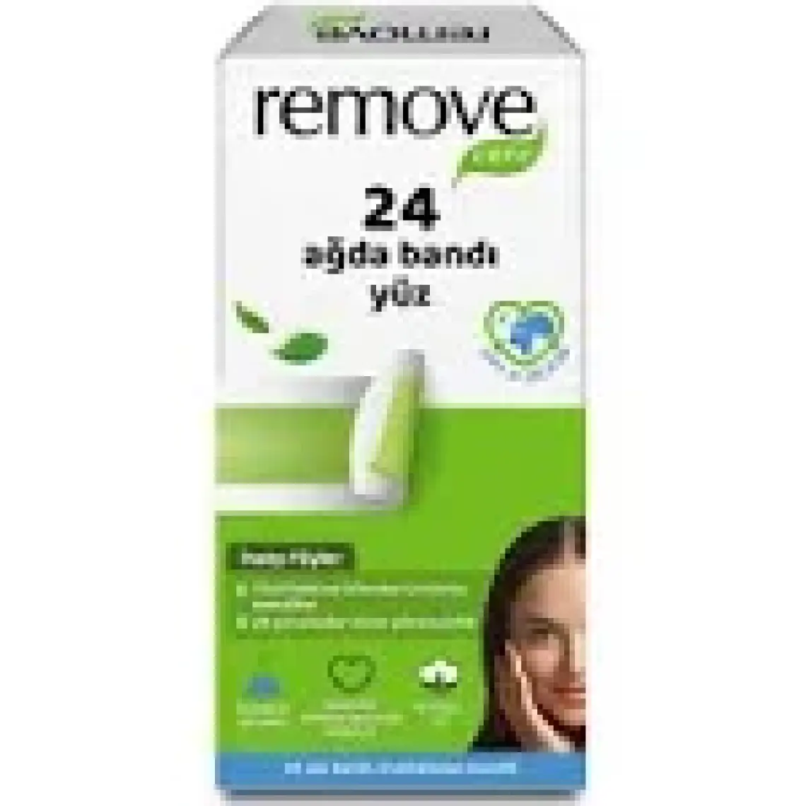 Remove Yüz Ağda Bandı 24 Lü Set Inatçı ve Sık Tüyler