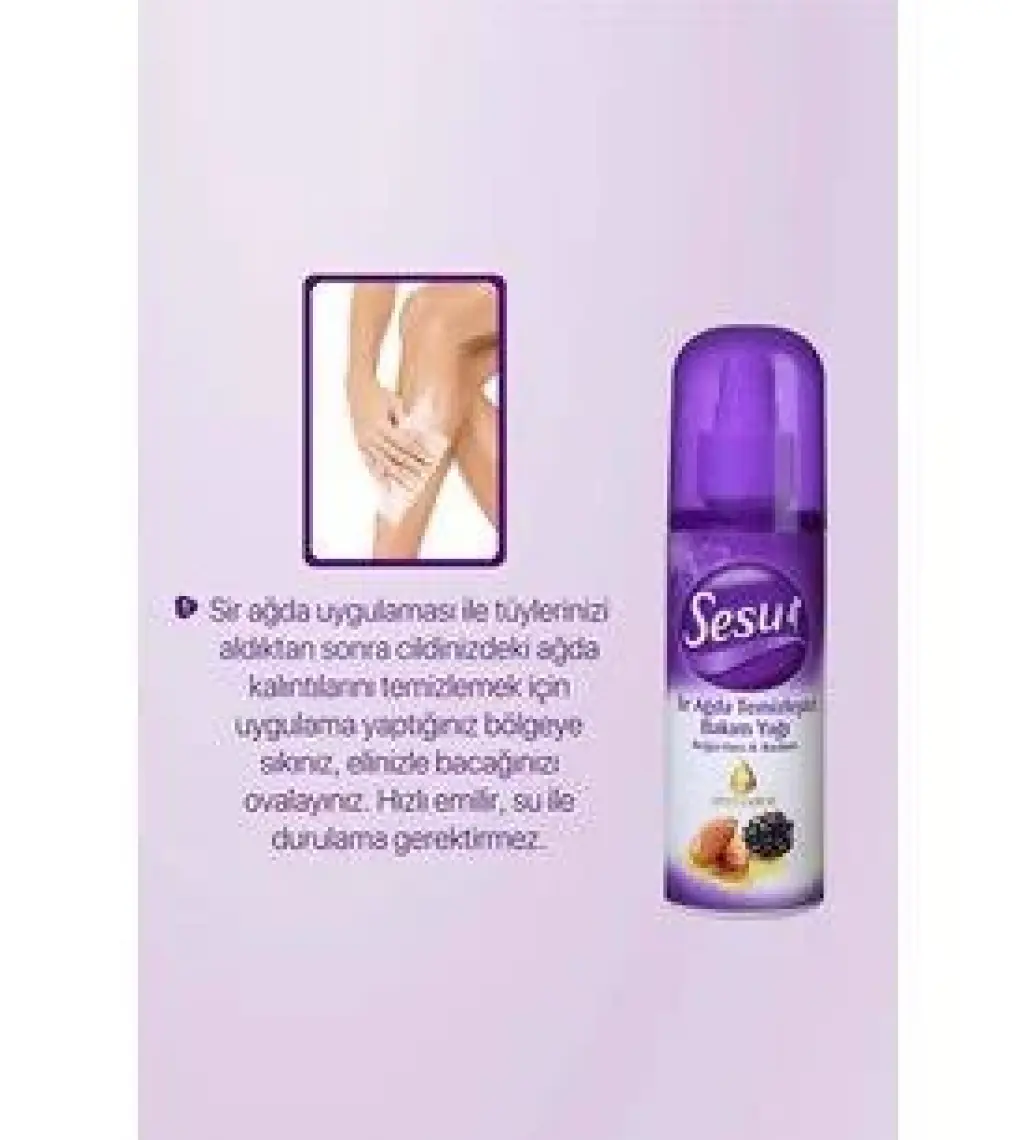 Sesu   Ağda Temizleyici Bakım Yağı  150 Ml
