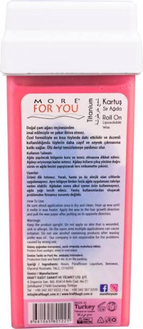 More For You Bitkisel Kartuş Ağda 100 ml Silver