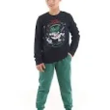 Denokids Astronot Timsah Erkek Çocuk T-Shirt Pantolon Takım