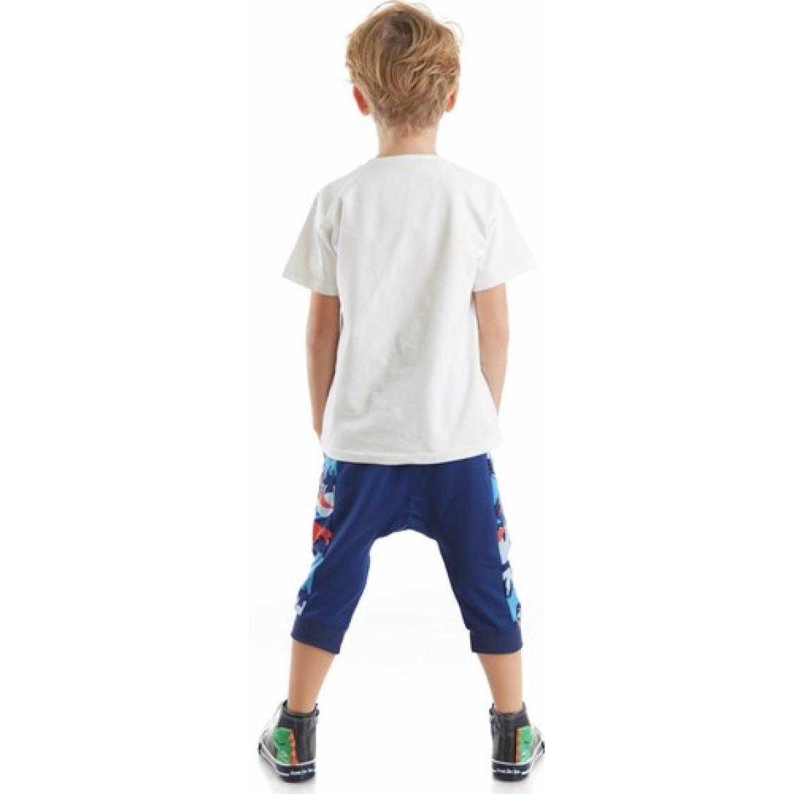 Denokids Dino Dudes Erkek Çocuk T-shirt Kapri Şort Takım