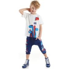Denokids Dino Dudes Erkek Çocuk T-shirt Kapri Şort Takım
