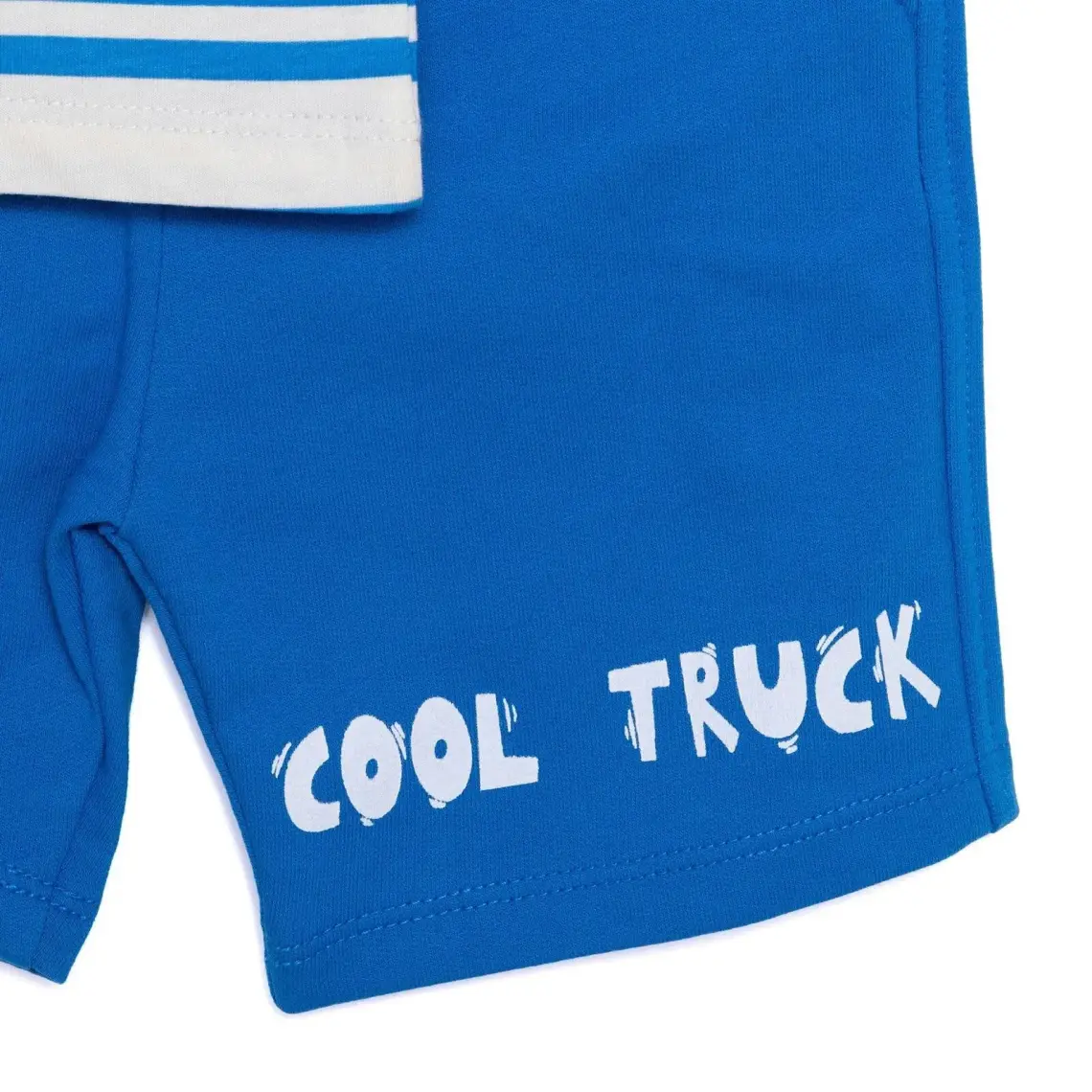 Hellobaby Cars&roads Erkek Kamyon Baskılı Tshirt-Şort Erkek Bebek