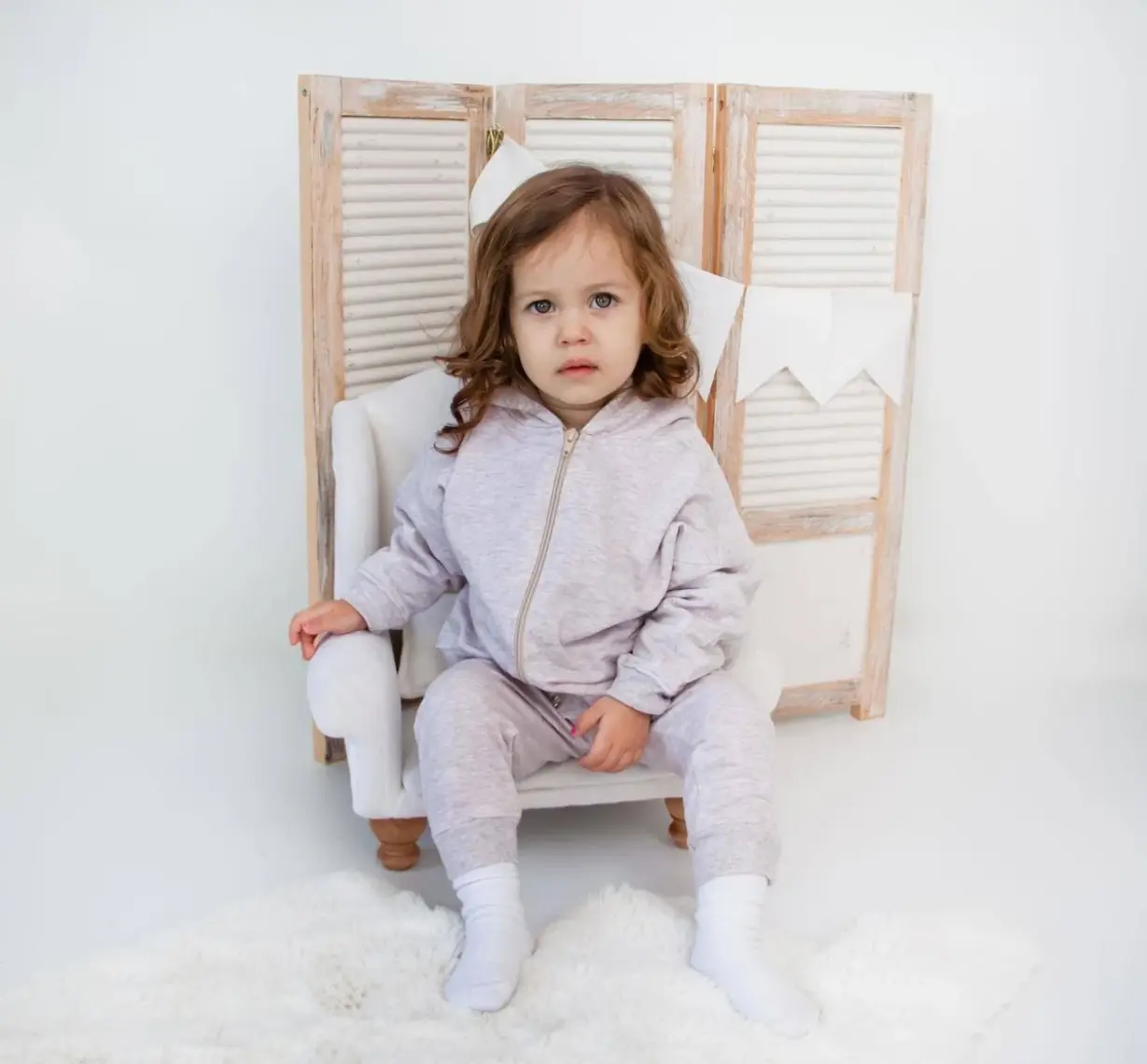 MiaBaby Fermuarlı Kapüşonlu Sweat