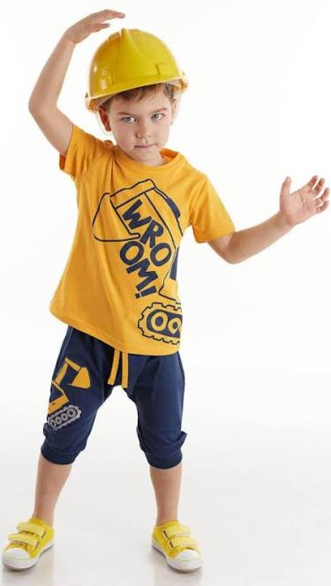 Denokids  Kepçe Erkek Çocuk Kapri Takım