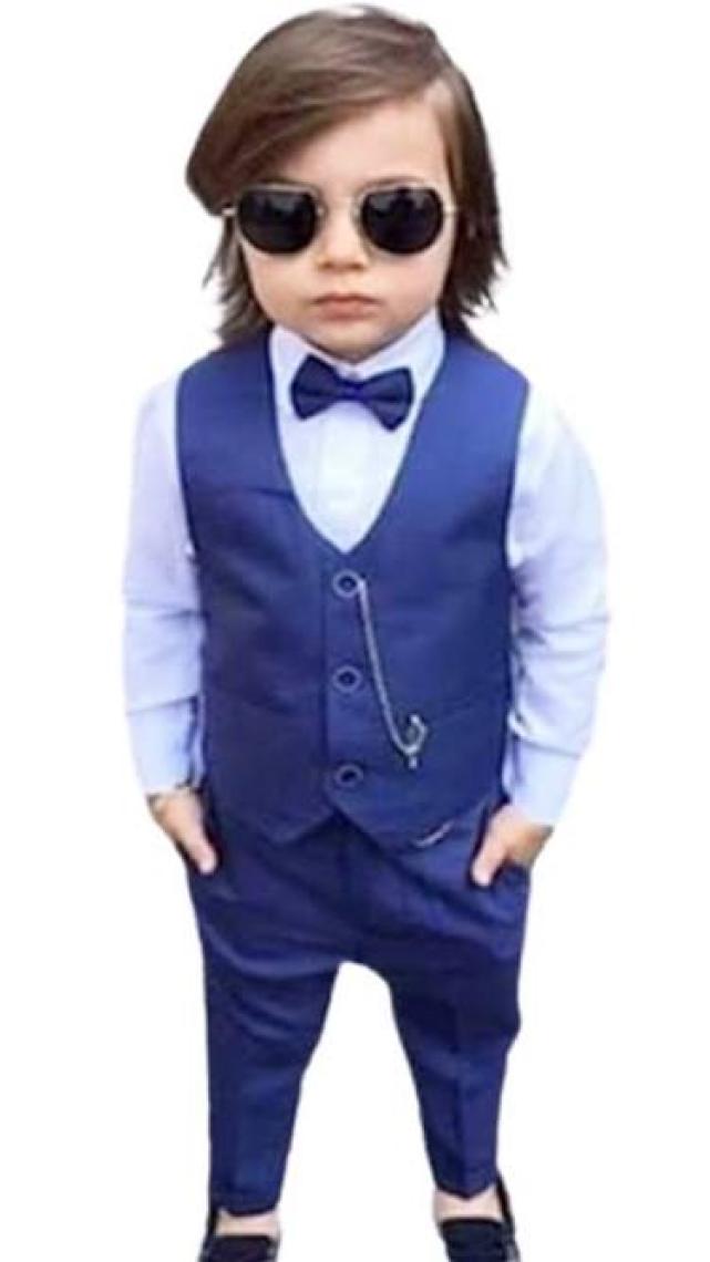 Mnk Baby & Kids Yelekli Erkek Çocuk Takım Elbise MNK0272