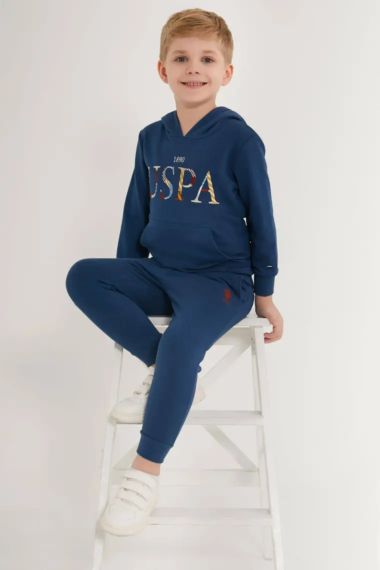 U.S. Polo Assn. Mavi Erkek Çocuk Eşofman Takımı
