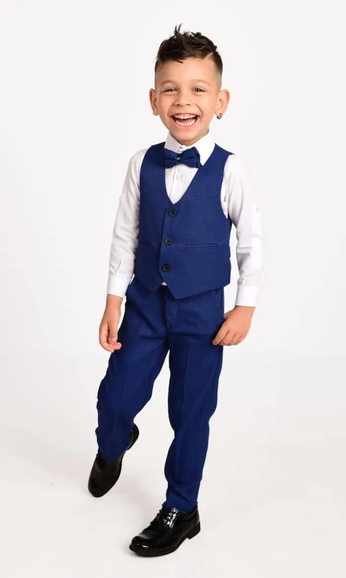 Mnk Baby & Kids Yelekli Erkek Çocuk Takım Elbise MNK0272