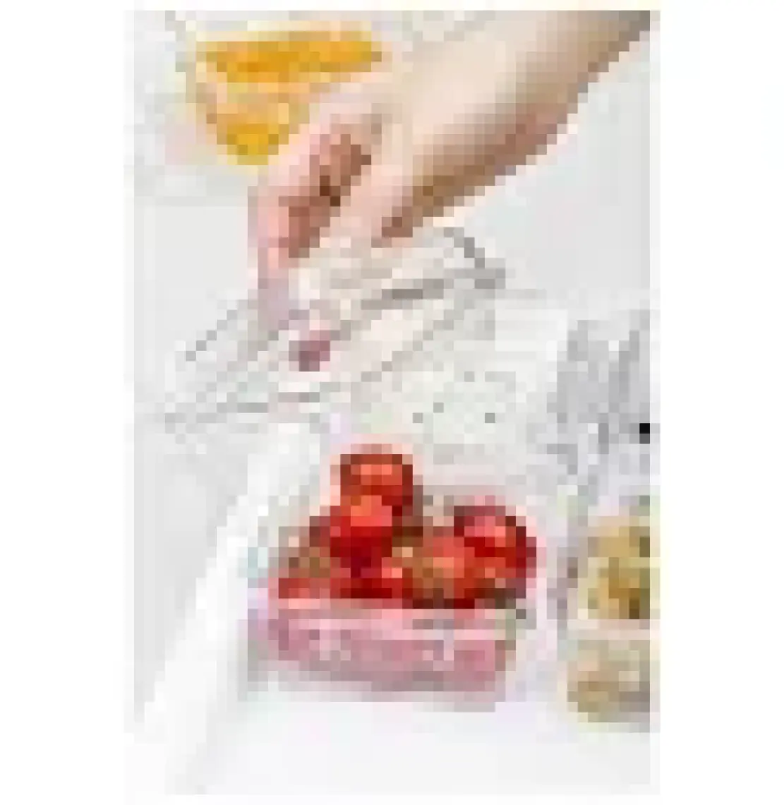 EW's Kitchenware Akrilik Beyaz 6’lı Kapaklı Kahvaltılık Kahvaltı Seti & Saklama Kabı (Cam Değildir)
