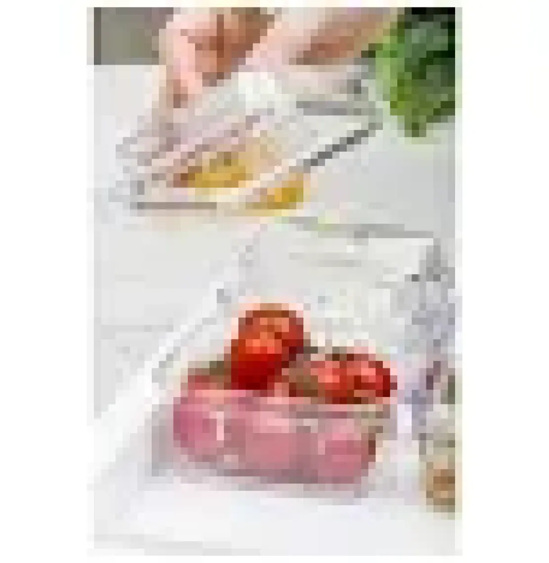 EW's Kitchenware Akrilik Beyaz 6’lı Kapaklı Kahvaltılık Kahvaltı Seti & Saklama Kabı (Cam Değildir)