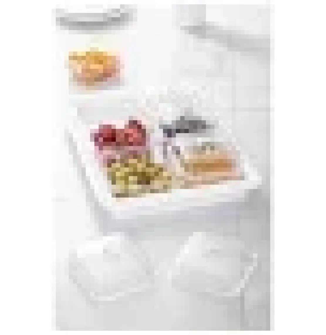 EW's Kitchenware Akrilik Beyaz 6’lı Kapaklı Kahvaltılık Kahvaltı Seti & Saklama Kabı (Cam Değildir)