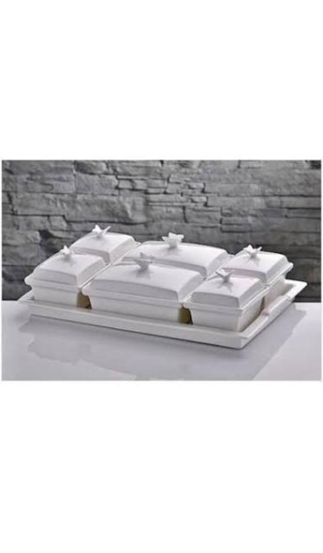 Gönül Porselen Kelebek Tutacaklı Kahvaltılık G927