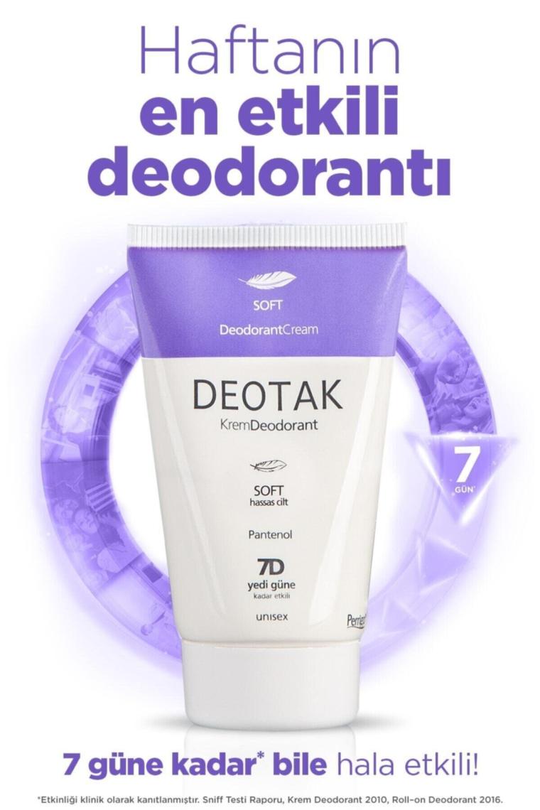 Deotak Soft Hassas Cilt Krem Deodorant 35 ml