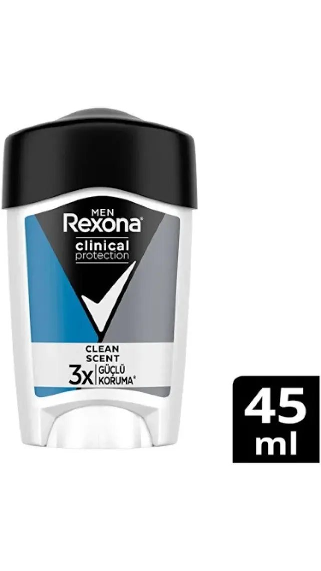 Rexona Men Clinical Protection Erkek Stick Deodorant Clean Scent  Güçlü Koruma 45 ml
