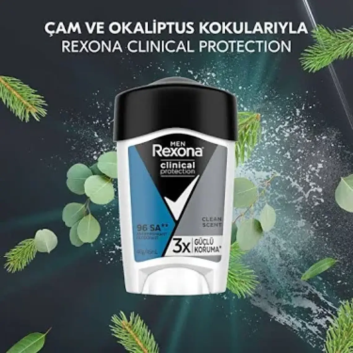 Rexona Men Clinical Protection Erkek Stick Deodorant Clean Scent  Güçlü Koruma 45 ml