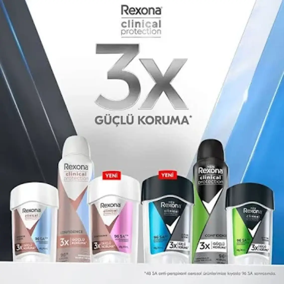 Rexona Men Clinical Protection Erkek Stick Deodorant Clean Scent  Güçlü Koruma 45 ml